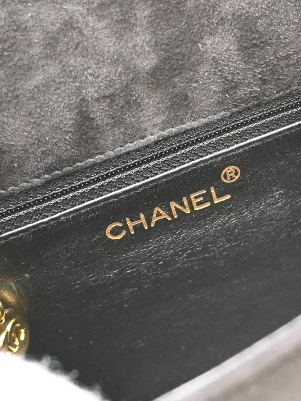 Best08 Chanel Black Suede Handbag KQ01804